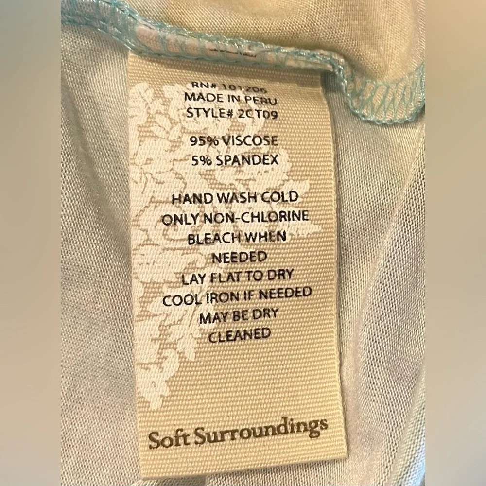 soft surroundings Tunic Pia Heavenly Soft Purple SZ. LG. NWT - Picture 5 of 16